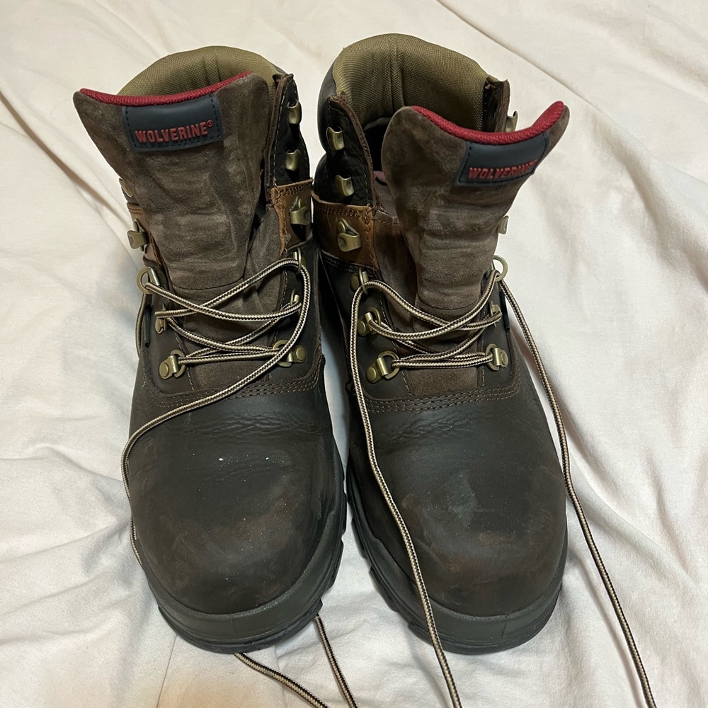 Steel toe work boots